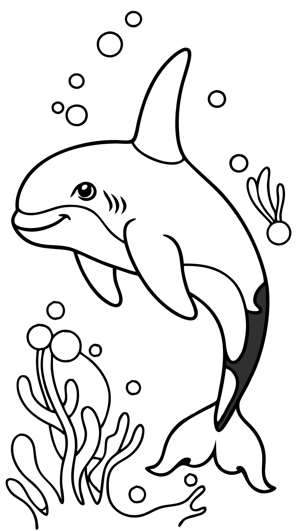 orca coloring page